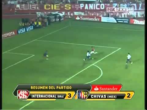 Internacional 3 Chivas 2 Copa Libertadores 2010