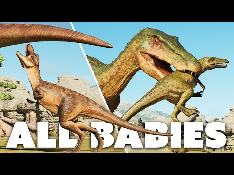 Reacting to ALL 83 BABY DINOSAURS In Jurassic World Evolution 3