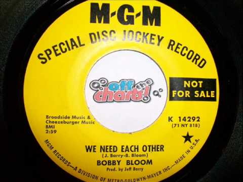 Bobby Bloom - We Need Each Other ■ Promo 45 RPM 1971 ■ OffTheCharts365