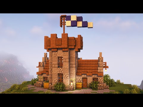 Minecraft: EASY Starter Castle for Survival [Tutorial]