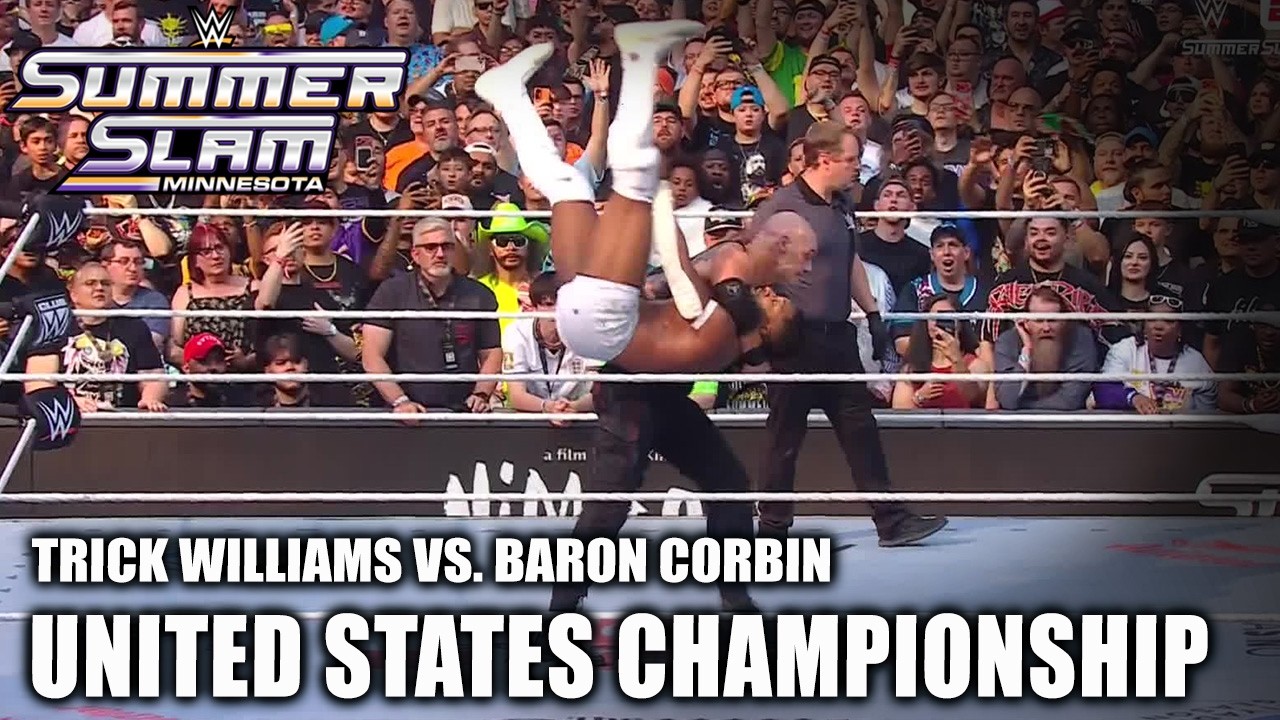 SummerSlam Highlights: Trick Williams vs. Baron Corbin | United States Championship | WWE on ESPN