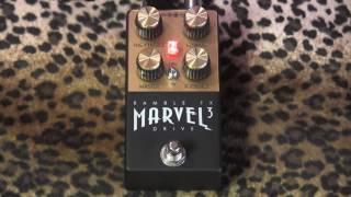 Ramble FX Marvel Drive 3 (Marshall Plexi in a box!) pedal demo