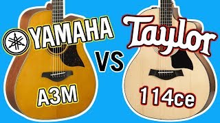 Video thumbnail for Taylor 114ce vs Yamaha A3M Comparison by Alamo Music Center