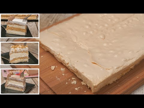 Dried meringue bases from egg whites, and three cakes (ENG SUB)