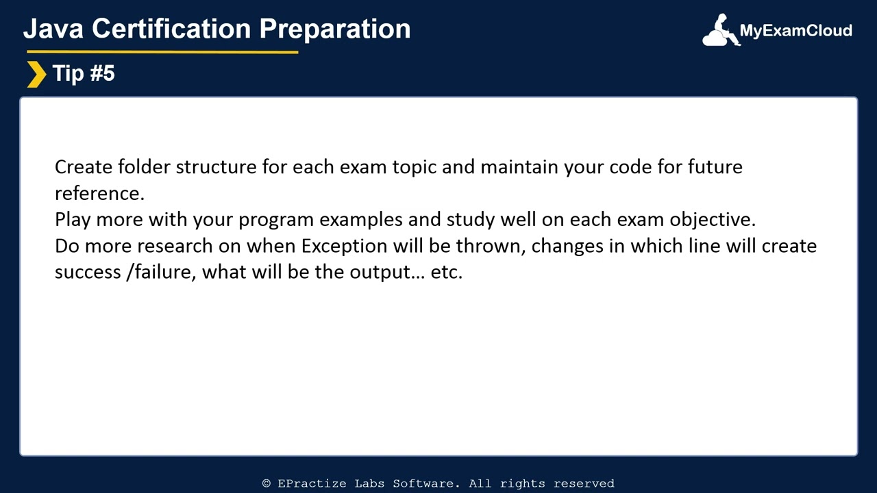 Java Certification Preparation Tips