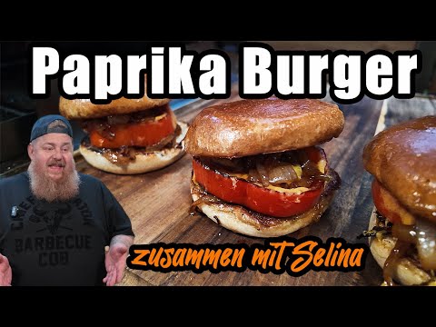 Paprika Burger mit Selina – BBQ-Fusion, die knallt!