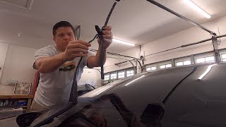Replacing the Windshield Wiper Blades on an Aston Martin