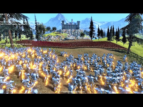 10K Evil Soul Tyrant Army Vs Heroes Lay Siege to Castle Ultimate Epic Battle Simulator