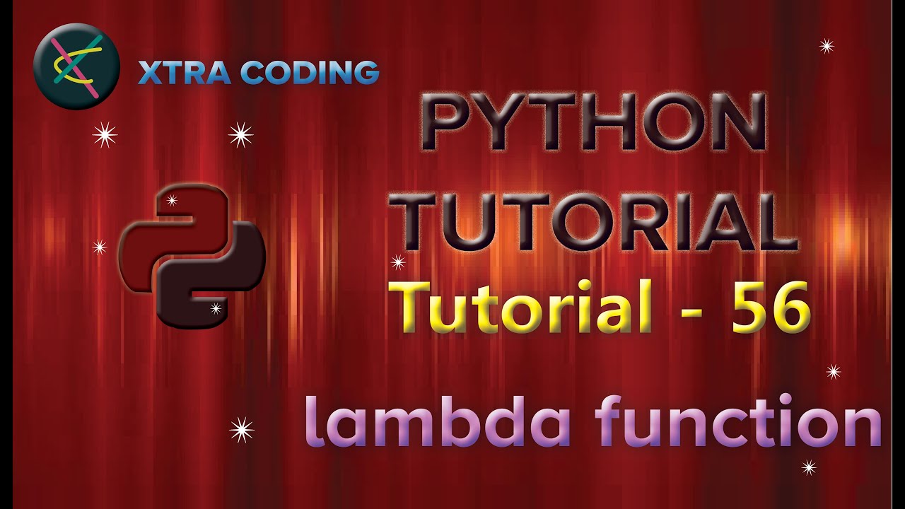 Python Tutorial #tutorial 56| lambda function  in Python || anonymous function