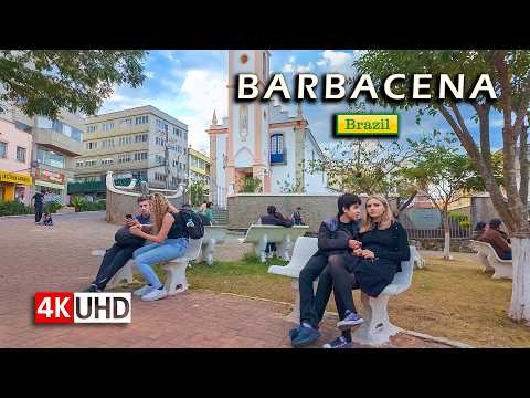 🇧🇷 Experiencing the Hospitality of Minas Gerais in Barbacena — Walking Tour 【 4K UHD 】