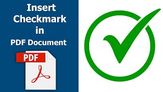 How to add a Tick Symbol in a PDF (fill and sign) using adobe acrobat pro dc