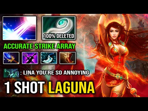 100% PURE LAGUNA Accurate Stun Lina 10min Eul's Scepter Bullying Everyone with Instant 1 Shot