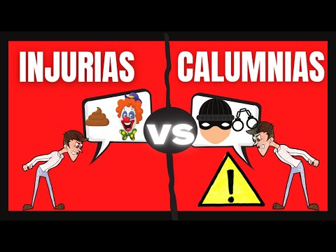 INJURIAS y CALUMNIAS【 3 diferencias con EJEMPLOS 】