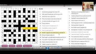 BEGINNER video: Guardian cryptic on 17th Sept