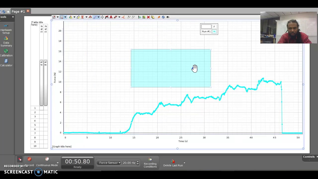 Using Pasco Capstone for Hooke's Law Lab