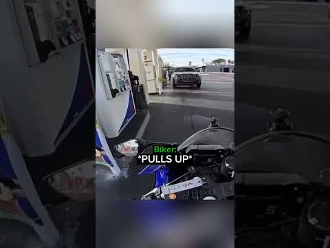 Biker Gets an Unexpected Surprise…