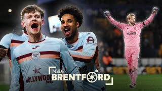 Keane Lewis-Potter's new celebration?! 🤔🧈 | Inside Brentford | Wolves (A) | Pitchside