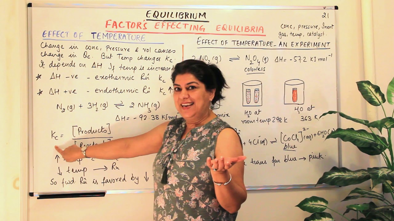 Effect of temperature on Equilibrium - Equilibrium (Part 21)