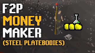 OSRS F2P Gold Making Method | Collecting Steel Platebodies High Alchemy