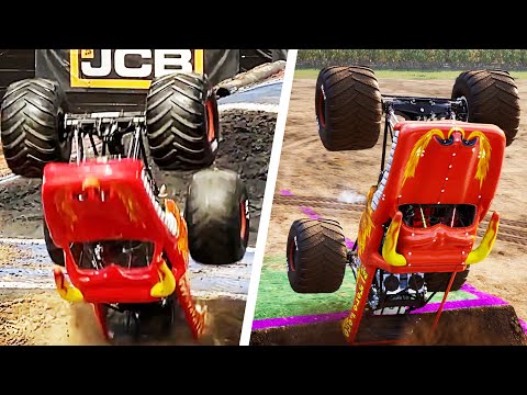 Re-Creating El Toro Loco's World Finals Stunt in Monster Jam Showdown