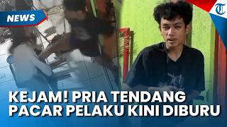TEGANYA Pria Tendang Pacar Sendiri di Bandung, Aksinya Terekam CCTV Pelaku Kini Diburu