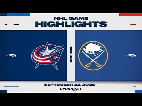 NHL Preseason Highlights | Blue Jackets vs. Sabres - September 23, 2025