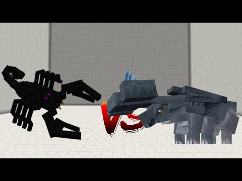 minecraft mobs battles 18- emperor scorpion vs hammerhead