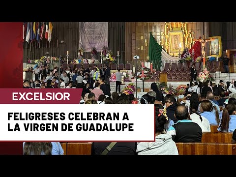Mexicanos le cantan Las Mañanitas a la Virgen de Guadalupe