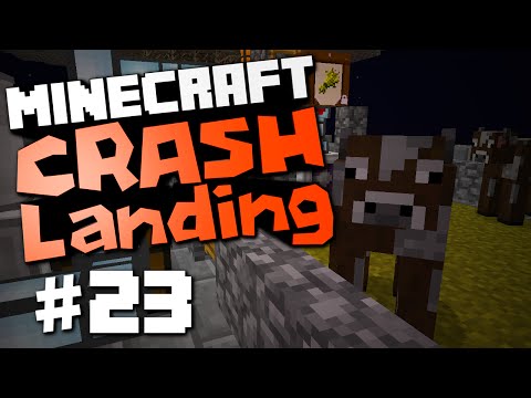 Minecraft Crash Landing #23 "Auto Soul Sand & Cow Breeding"