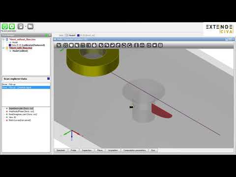 CIVA Tip - Flaw signal on a fastened plate