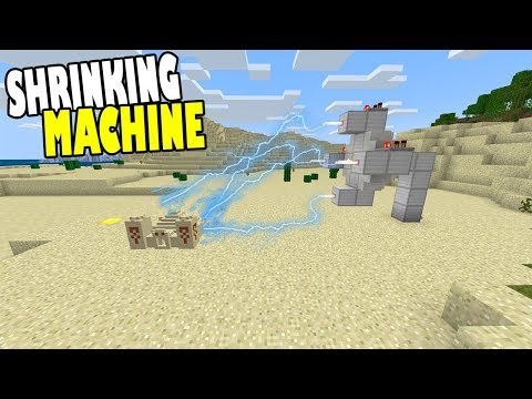 How to Make a SHRINKING MACHINE | Minecraft Bedrock Edition ( MCPE / Windows 10 ) Video