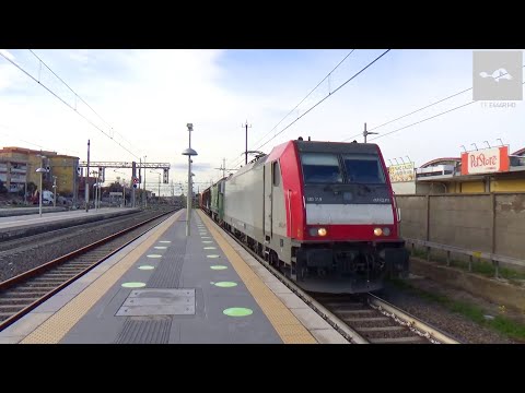 E483.319 AKIEM (EX MIR) IN NOLEGGIO A DB CARGO ITA SUL MT ORTE-ANAGNI FIUGGI+MEGA STROMBAZZATA E191