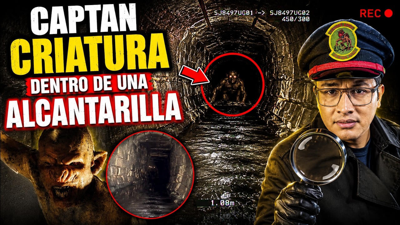 Captan una Extraña Entidad Dentro de una Alcantarilla