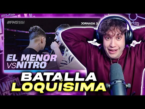 ¡QUÉ MANERA DE ROBARSE AL PÚBLICO COLOMBIANO! 😱😱♥️♥️ NITRO VS EL MENOR, BATALLA CHILENA EN WS