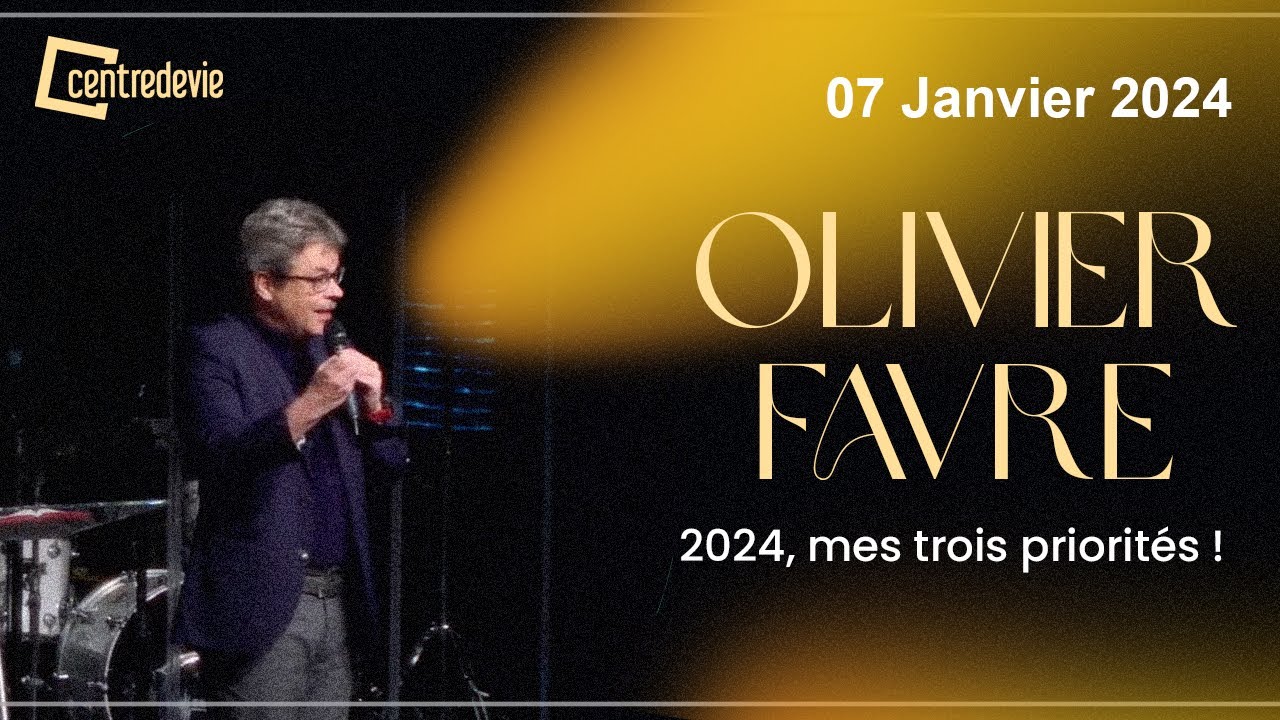 2024, mes trois priorités