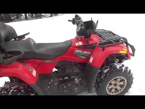North Auctions NA7653 Red 2008 Can-Am Out Lander 400 4Wheeler