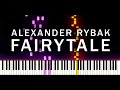 Alexander Rybak - Fairytale ESC 2009 Norway Piano Tutorial