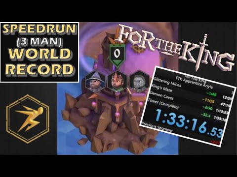 WORLD RECORD 3 Man Speed Run | For The King