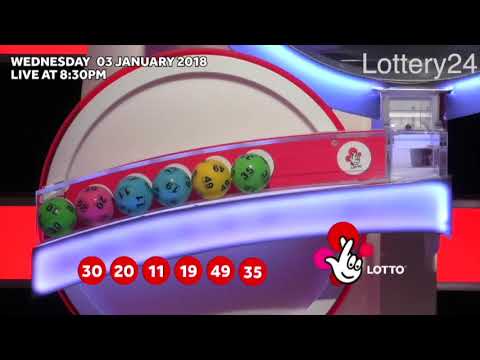 2018 01 03 UK lotto Numbers and draw results