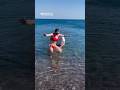 Aliie Sherlock On Holiday In The Sea
