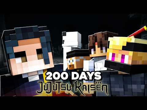 We Spent 200 Days In Jujutsu Kaisen Minecraft! [Full Movie]