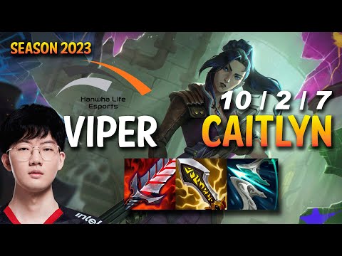 HLE Viper CAITLYN vs TRISTANA ADC - KR Ranked