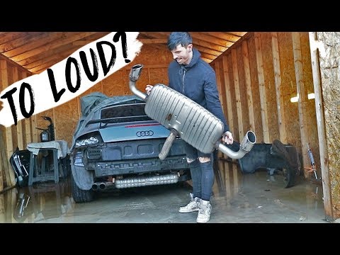 FITTING NEW EXHAUST * AUDI TT MK2 *