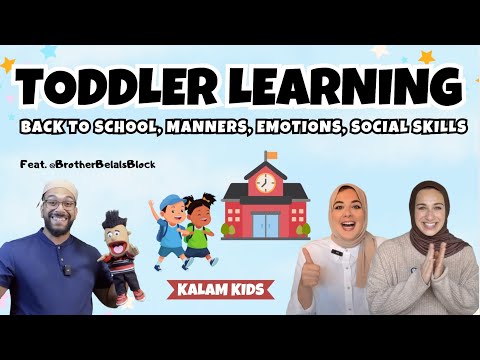 Toddler & Preschool Learning Video- Learn Manners, Social Skills, Sharing, Making Friends & Emotions