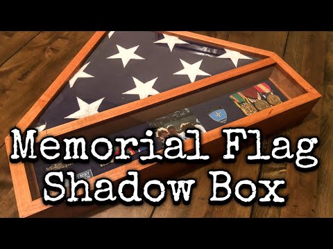 Memorial Wooden Flag Case How To