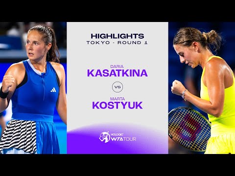Daria Kasatkina vs. Marta Kostyuk | 2023 Tokyo Round 1 | WTA Match Highlights