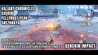 [Genshin Impact Valiant Chronicles] Churin: Defeat Before He Finishes Carving Ice Sculptures 3 Times