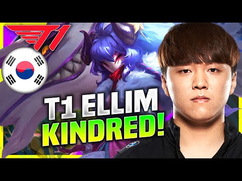 ELLIM IS SO GOOD WITH KINDRED! - T1 Ellim Plays Kindred Jungle vs Graves! | KR SoloQ Patch 10.22