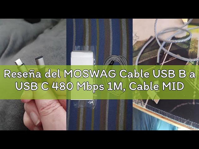 Vídeo relacionado con MOSWAG Cable USB B a USB C 480 Mbps 1M, Cable MIDI Impresora, Trenzado Nylon con Carcasa Aluminio, para Impresora, Teclado MIDI, Smartphone, Sintetizador, Interfaz de Audio, Controlador, Escáner