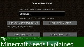 Tip: Minecraft Seeds Explained